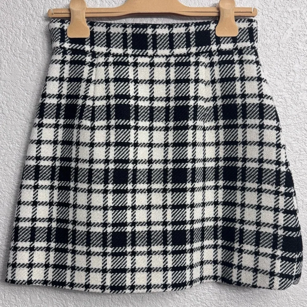 Miu Miu NWT Shetland Check Wool Mini Skirt Italy 40 – Retail $2240